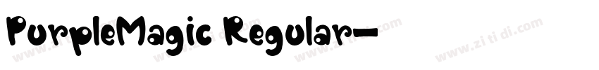 PurpleMagic Regular字体转换